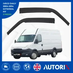 IVECO DAILY 2004-2014 EXTERNAL FIT WIND RAIN SUN SMOKE GUARD DEFLECTORS 2PCS SET