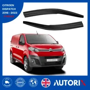 2PCS CITROEN DISPATCH 2016-2023 EXTERNAL FIT WIND RAIN SUN GUARD DEFLECTORS