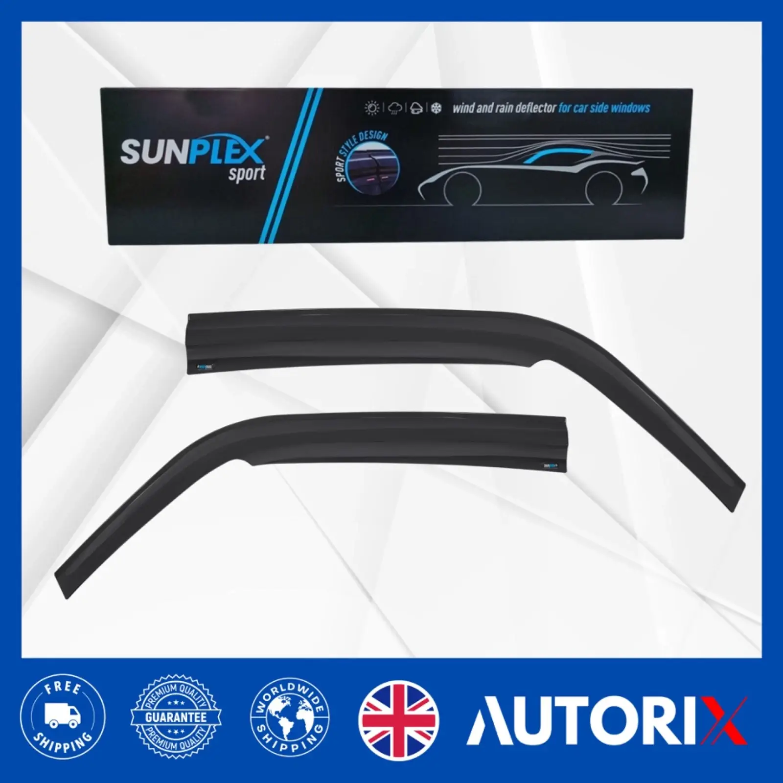 NISSAN NV400 2010+ EXTERNAL FIT WIND DEFLECTORS RAIN SUN SMOKE GUARD 2PCS SET - Image 12