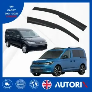 VW CADDY 2021-2025 EXTERNAL FIT WIND RAIN SUN SMOKE GUARD DEFLECTORS 2PCS SET