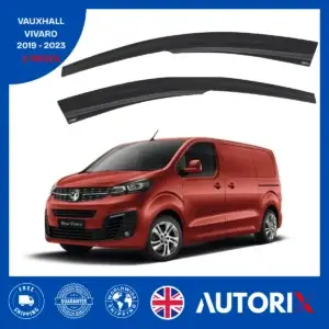 VAUXHALL VIVARO 2019-2023 EXTERNAL FIT WIND DEFLECTORS RAIN SUN SMOKE GUARD 2PCS