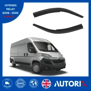 CITROEN RELAY 2006-2025 EXTERNAL FIT WIND RAIN SUN SMOKE GUARD DEFLECTORS 2PCS