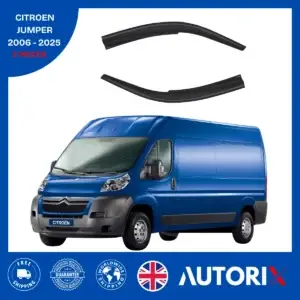 CITROEN JUMPER 2006-2025 EXTERNAL FIT WIND RAIN SUN SMOKE GUARD DEFLECTORS 2PCS