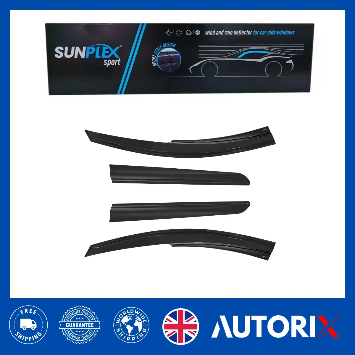 DACIA DUSTER 2017-2024 EXTERNAL FIT WIND RAIN SUN SMOKE GUARD DEFLECTORS 4PC - Image 10