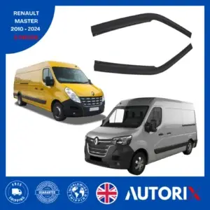 RENAULT MASTER 2010-2024 EXTERNAL FIT WIND RAIN SUN GUARD DEFLECTORS 2PCS SET