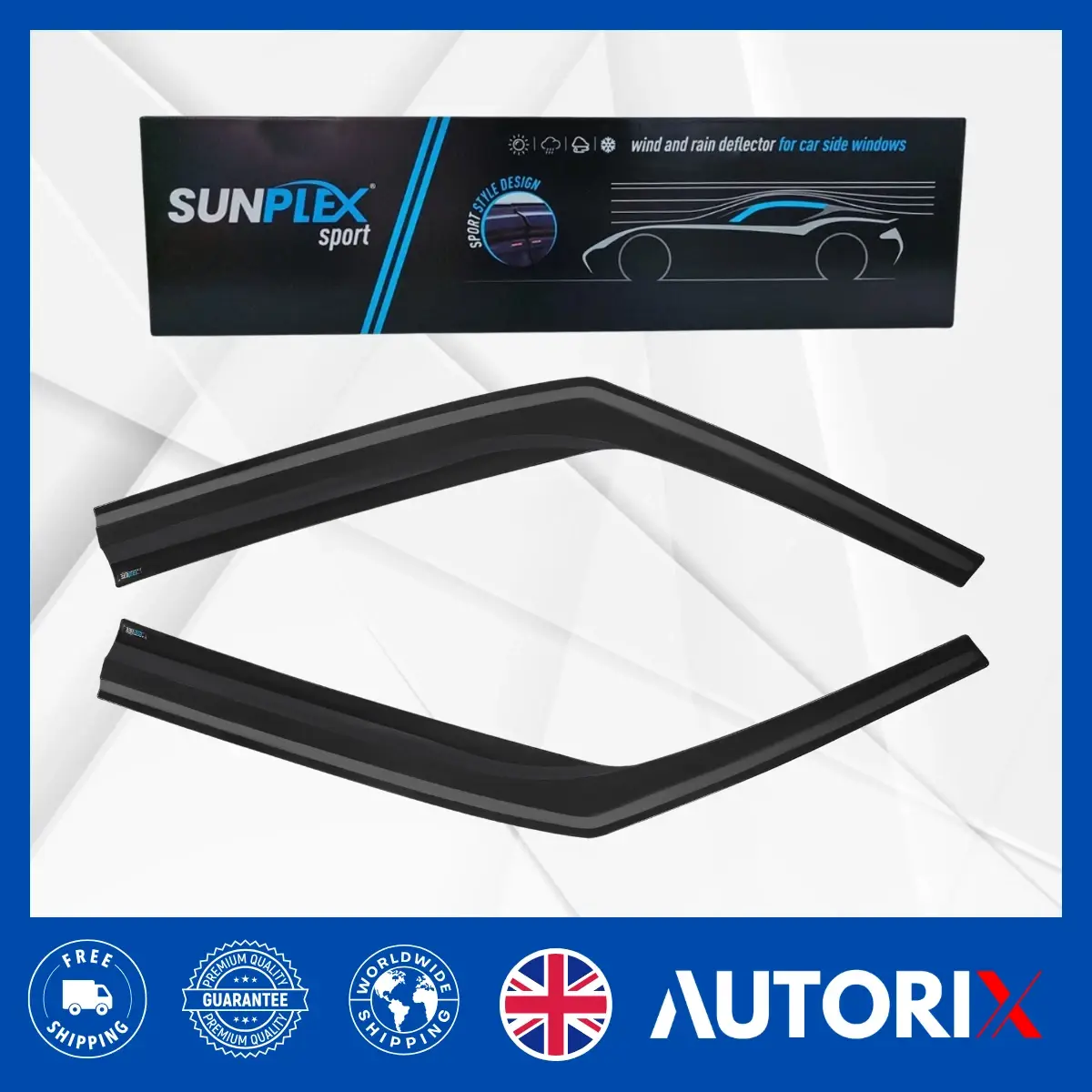 VW CRAFTER 2008-2017 EXTERNAL FIT WIND RAIN SUN SMOKE GUARD DEFLECTORS 2PCS SET - Image 11