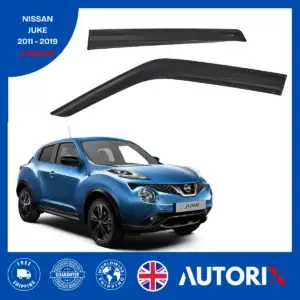 NISSAN JUKE 2011-2019 EXTERNAL FIT WIND RAIN SUN SMOKE GUARD DEFLECTORS 4PCS
