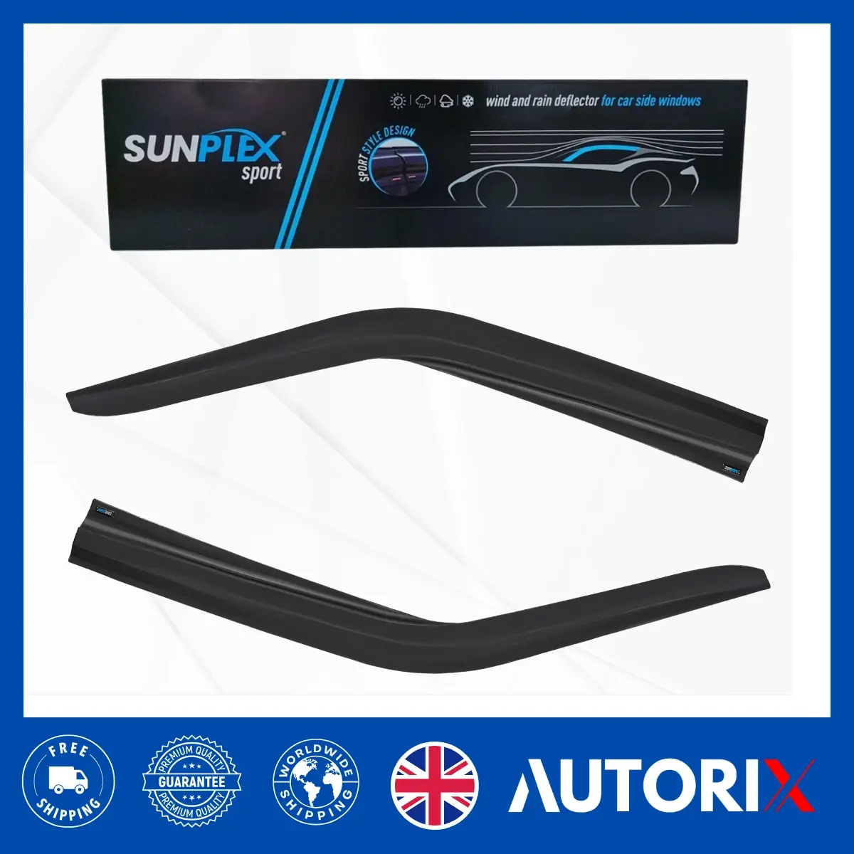 VAUXHALL MOVANO 2010-2022 EXTERNAL FIT WIND RAIN SUN SMOKE GUARD DEFLECTORS 2PCS - Image 11