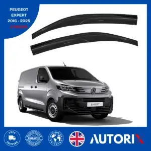 PEUGEOT EXPERT 2016-2025 EXTERNAL FIT WIND DEFLECTORS RAIN SUN SMOKE GUARD 2PCS