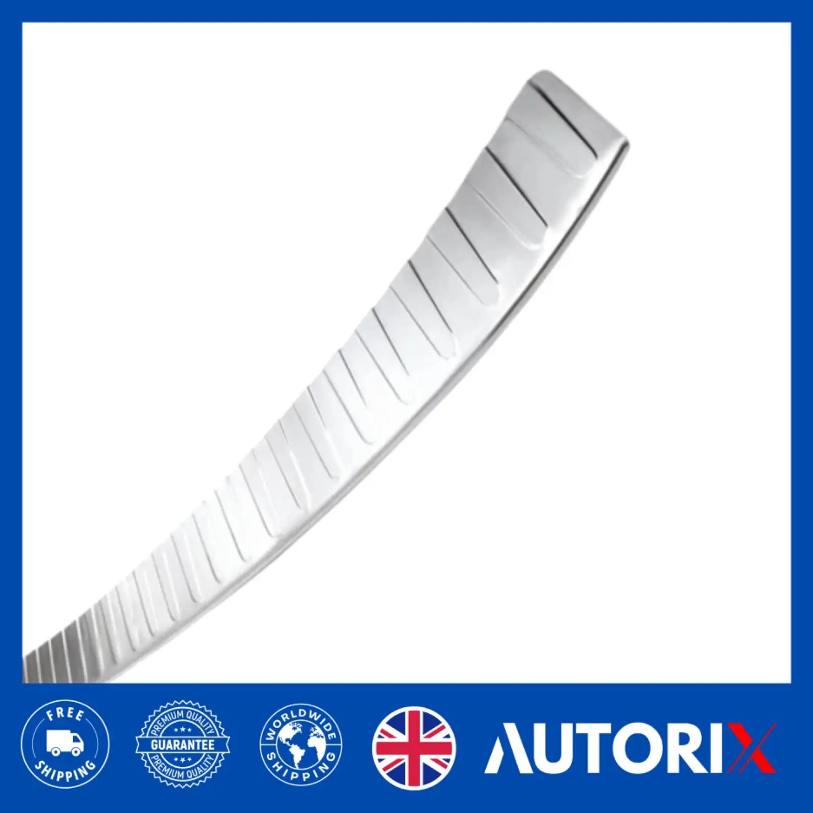 VAUXHALL COMBO 2019+ BRUSHED STAINLESS STEEL CHROME REAR BUMPER PROTECTOR GUARD - Image 5