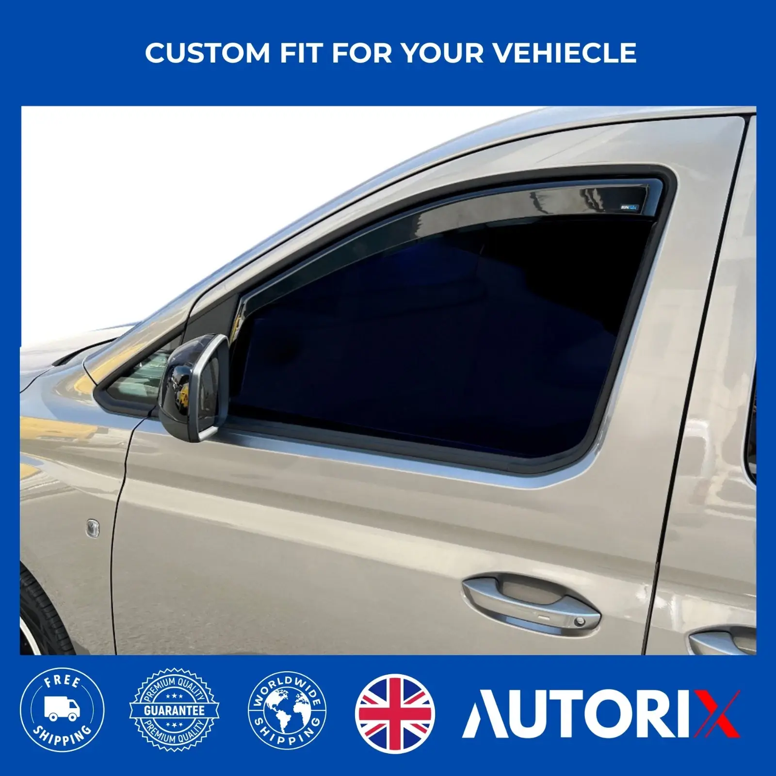 FORD TRANSIT CONNECT / TOURNEO CONNECT MK3 2021+ IN-CHANNEL WIND DEFLECTORS 2PCS - Image 7