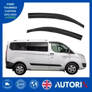 FORD TOURNEO CUSTOM 2012-2023 EXTERNAL FIT WIND RAIN SUN GUARD DEFLECTORS 2PCS