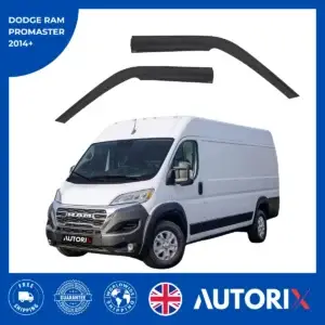 DODGE RAM PROMASTER 2014+ EXTERNAL FIT WIND RAIN SUN SMOKE GUARD DEFLECTORS 2PCS