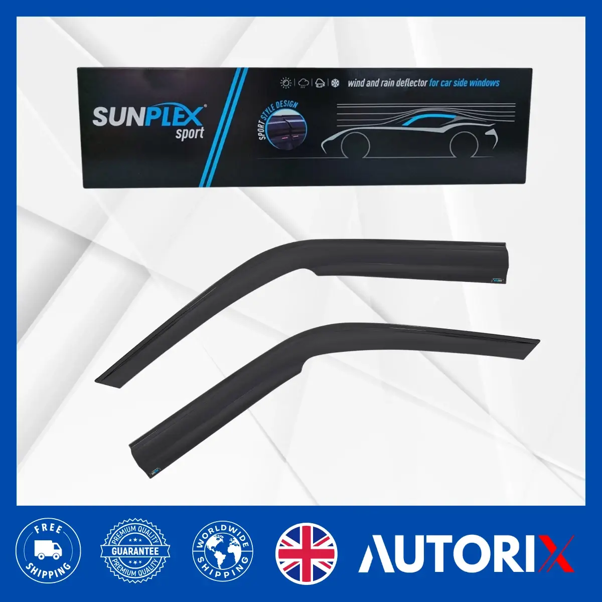 DODGE RAM PROMASTER 2014+ EXTERNAL FIT WIND RAIN SUN SMOKE GUARD DEFLECTORS 2PCS - Image 11