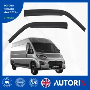 TOYOTA PROACE MAX 2024+ EXTERNAL FIT WIND RAIN SUN SMOKE GUARD DEFLECTORS 2PCS