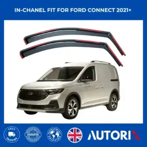 FORD TRANSIT CONNECT / TOURNEO CONNECT MK3 2021+ IN-CHANNEL WIND DEFLECTORS 2PCS