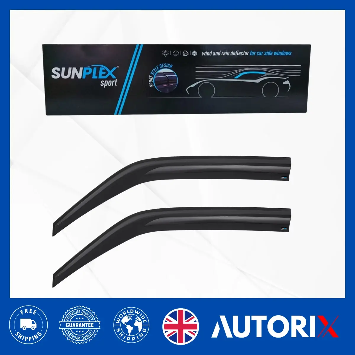 MERCEDES SPRINTER 2006+ EXTERNAL FIT WIND RAIN SUN SMOKE DEFLECTORS 2PCS SET - Image 11