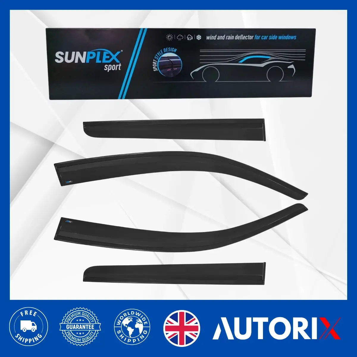 VW TIGUAN 2016-2023 EXTERNAL FIT WIND RAIN SUN SMOKE GUARD DEFLECTORS 4PCS SET - Image 11