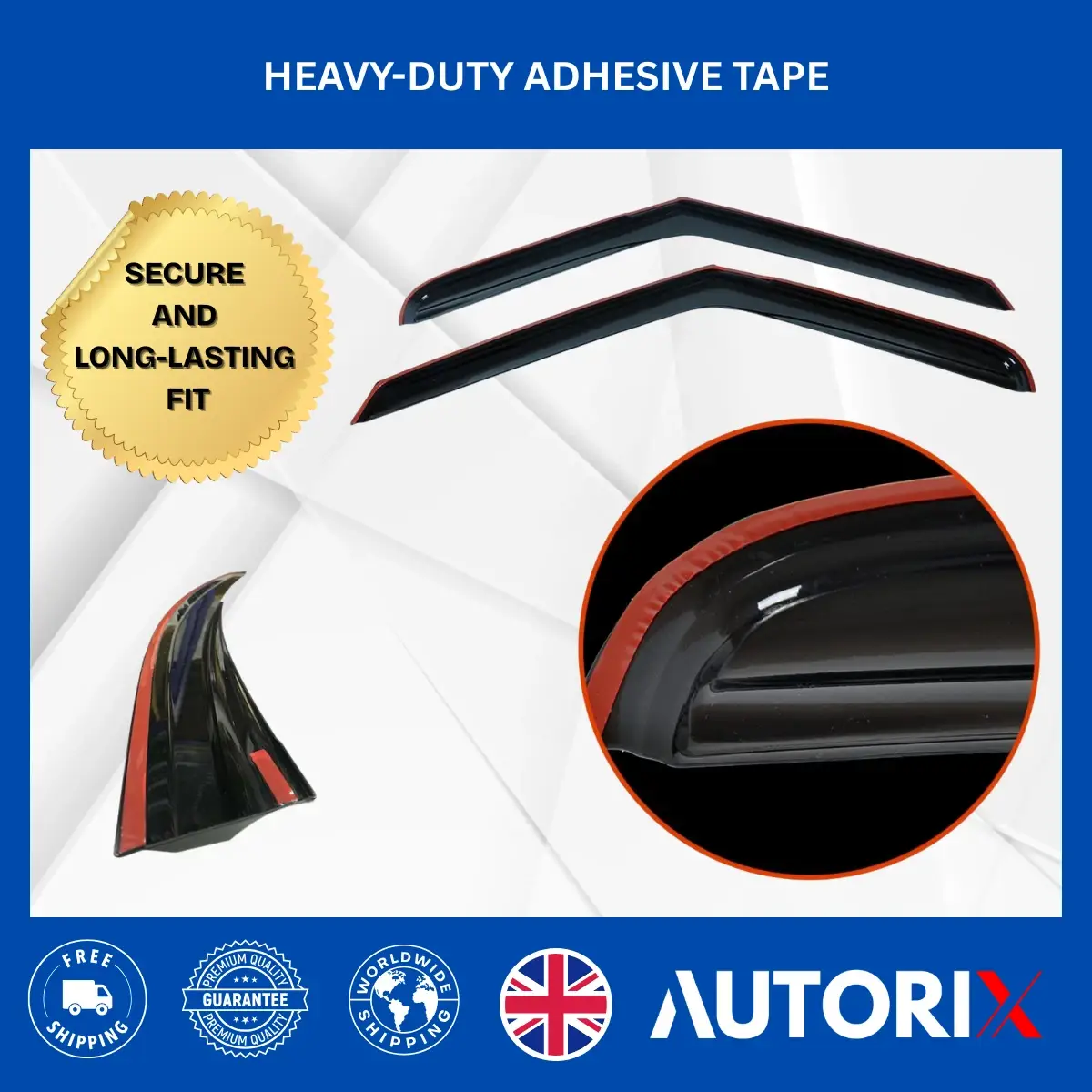 VW TRANSPORTER T5-T6-T6.1 2003-2024 EXTERNAL FIT WIND RAIN SUN DEFLECTORS 2PCS - Image 8