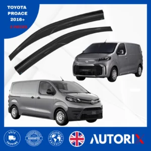 TOYOTA PROACE 2016+ EXTERNAL FIT WIND RAIN SUN GUARD DEFLECTORS 2PCS SET