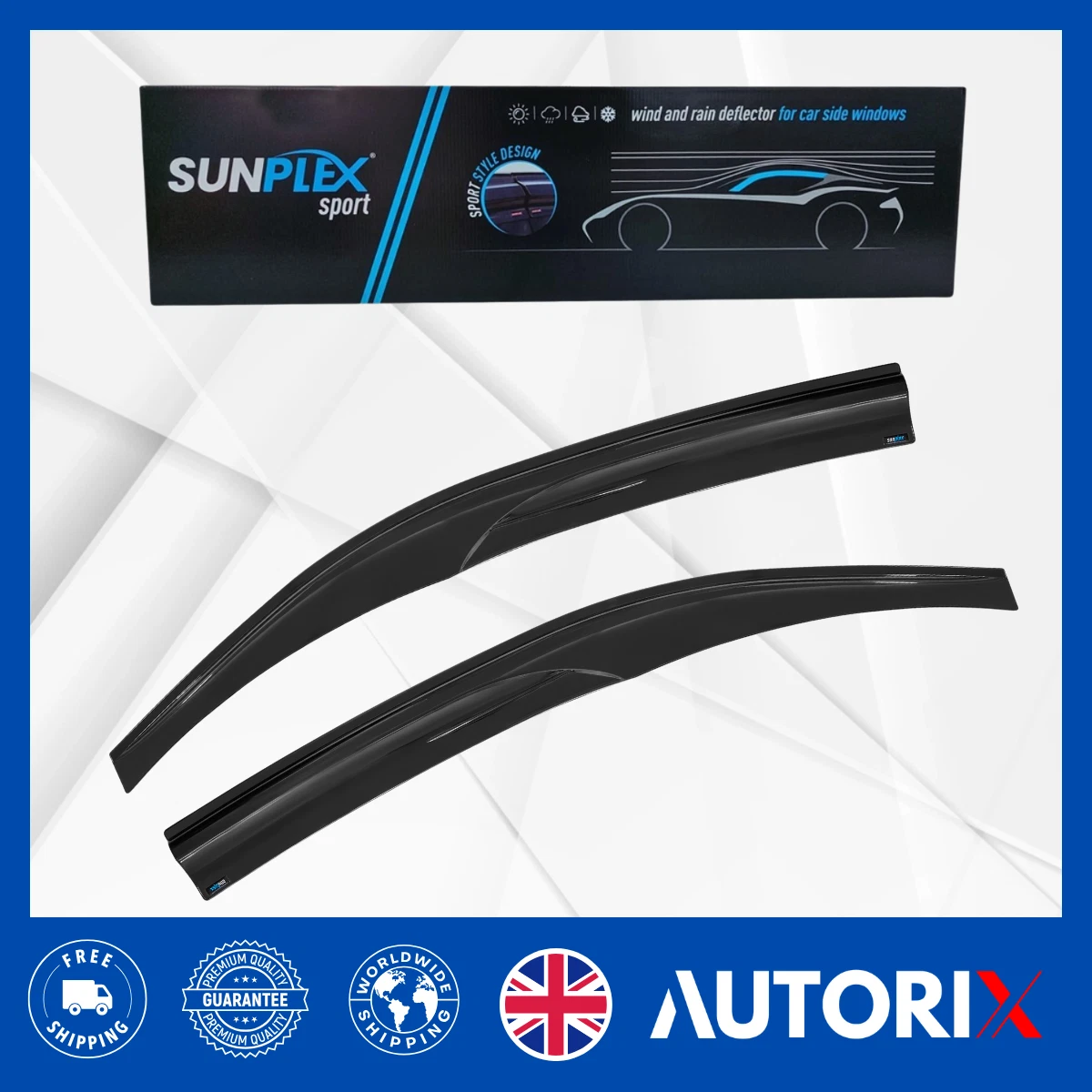 TOYOTA PROACE 2016+ EXTERNAL FIT WIND RAIN SUN GUARD DEFLECTORS 2PCS SET - Image 11