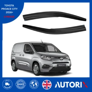 TOYOTA PROACE CITY 2016+ EXTERNAL FIT WIND RAIN SUN GUARD DEFLECTORS 2PCS SET