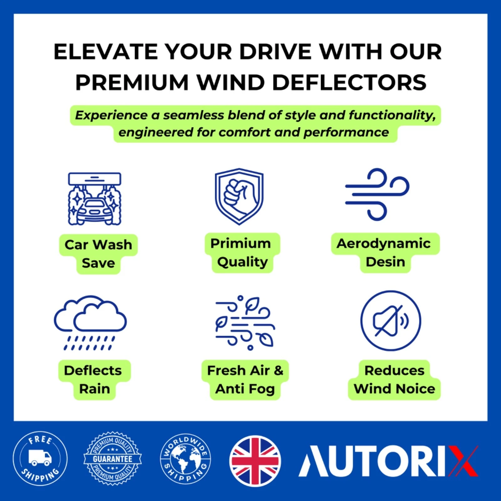 VW TRANSPORTER T6 2015–2019 IN-CHANNEL WIND DEFLECTORS RAIN GUARDS BLACK TINTED - Image 6