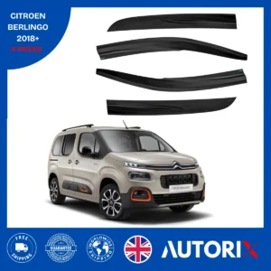 CITROEN BERLINGO MPV 2018+ EXTERNAL FIT WIND RAIN SUN GUARD DEFLECTORS 4PCS