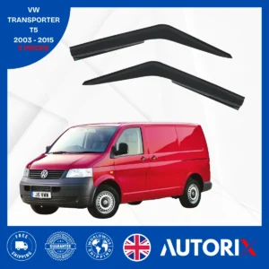 VW TRANSPORTER T5 2003-2015 EXTERNAL FIT WIND RAIN SUN DEFLECTORS GUARD 2PCS SET